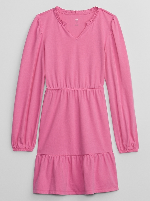 View large product image 1 of 2. Kids Tiered Splitneck Dress
