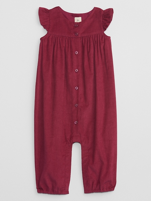 View large product image 1 of 1. Baby Corduroy Sleeveless One-Piece