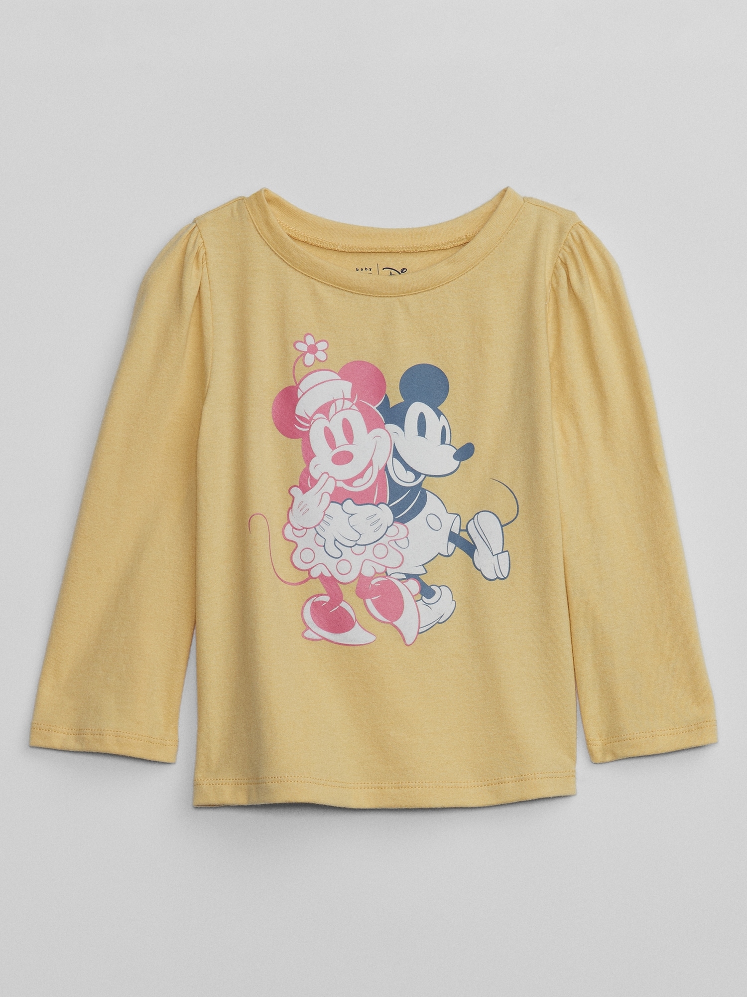 Disney Minnie Mouse Toddler Girls Ruffle Long Sleeve Graphic T