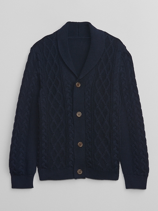 Image number 1 showing, Kids Cable-Knit Cardigan