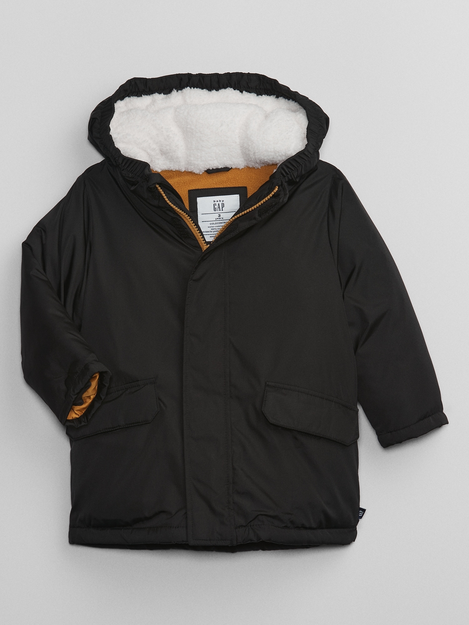 babyGap ColdControl Sherpa Puffer Jacket | Gap Factory