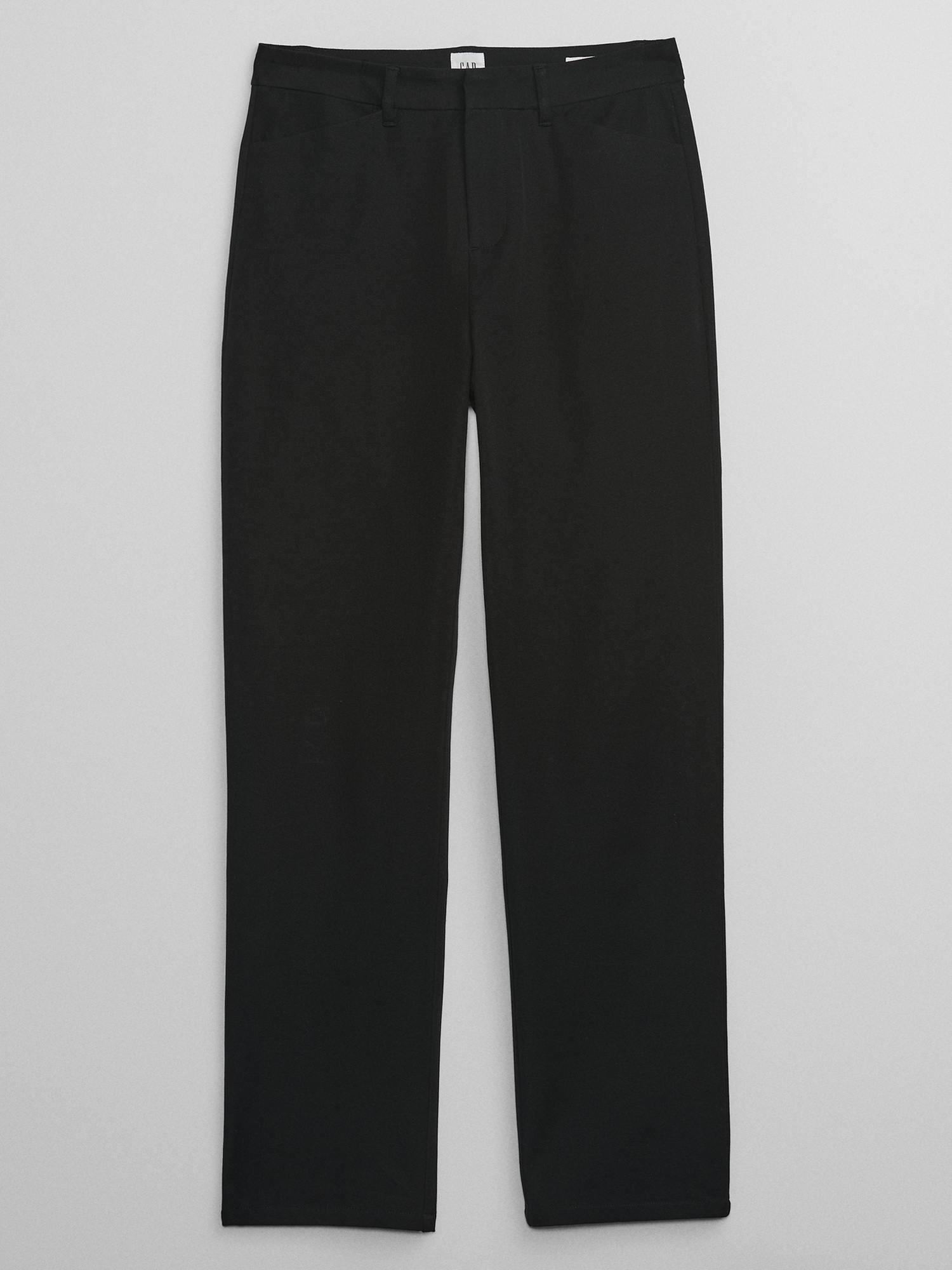 Mid Rise Straight Leg Pants in Bi-Stretch | Gap Factory