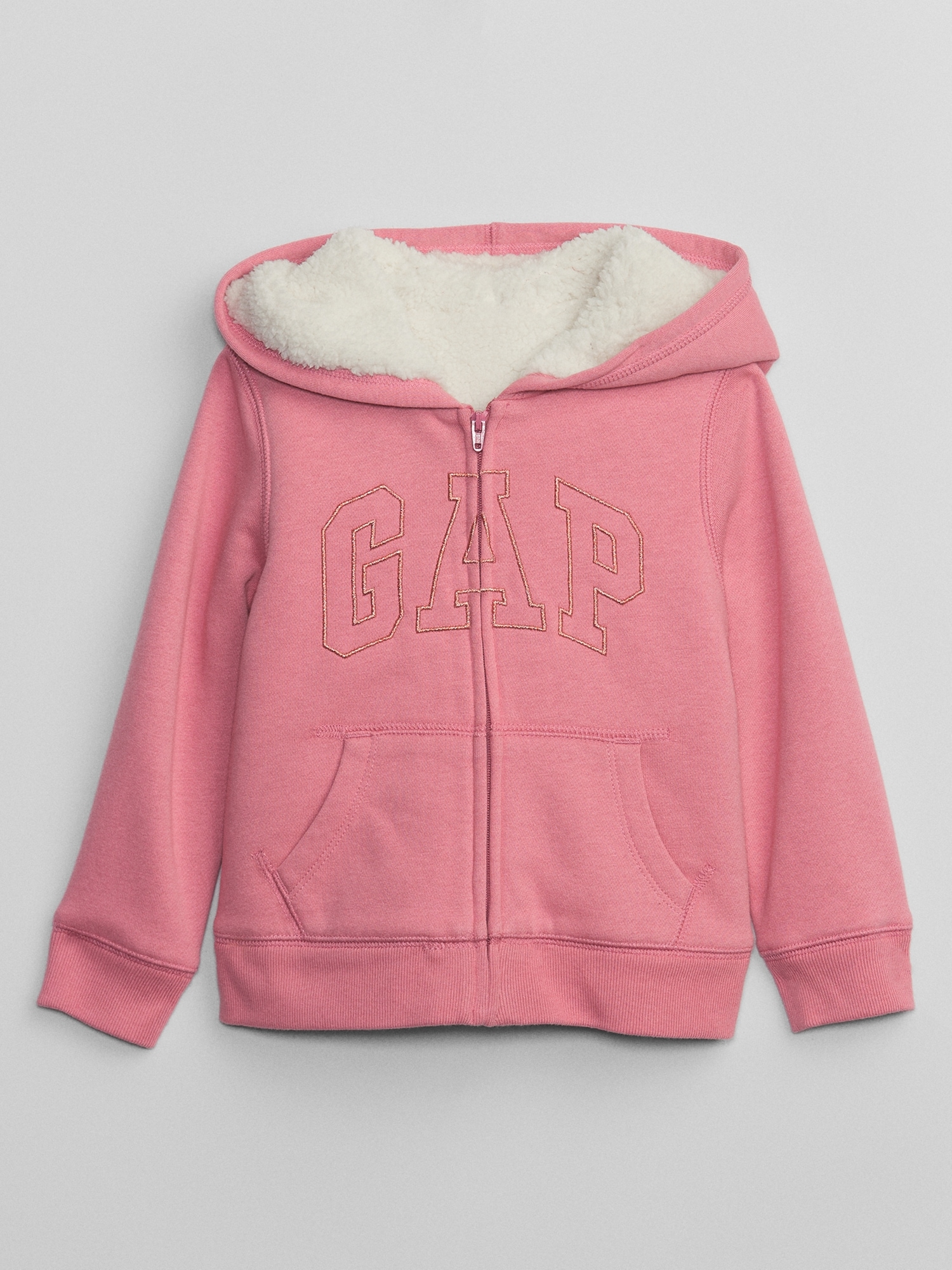 babyGap Logo Sherpa Zip Hoodie