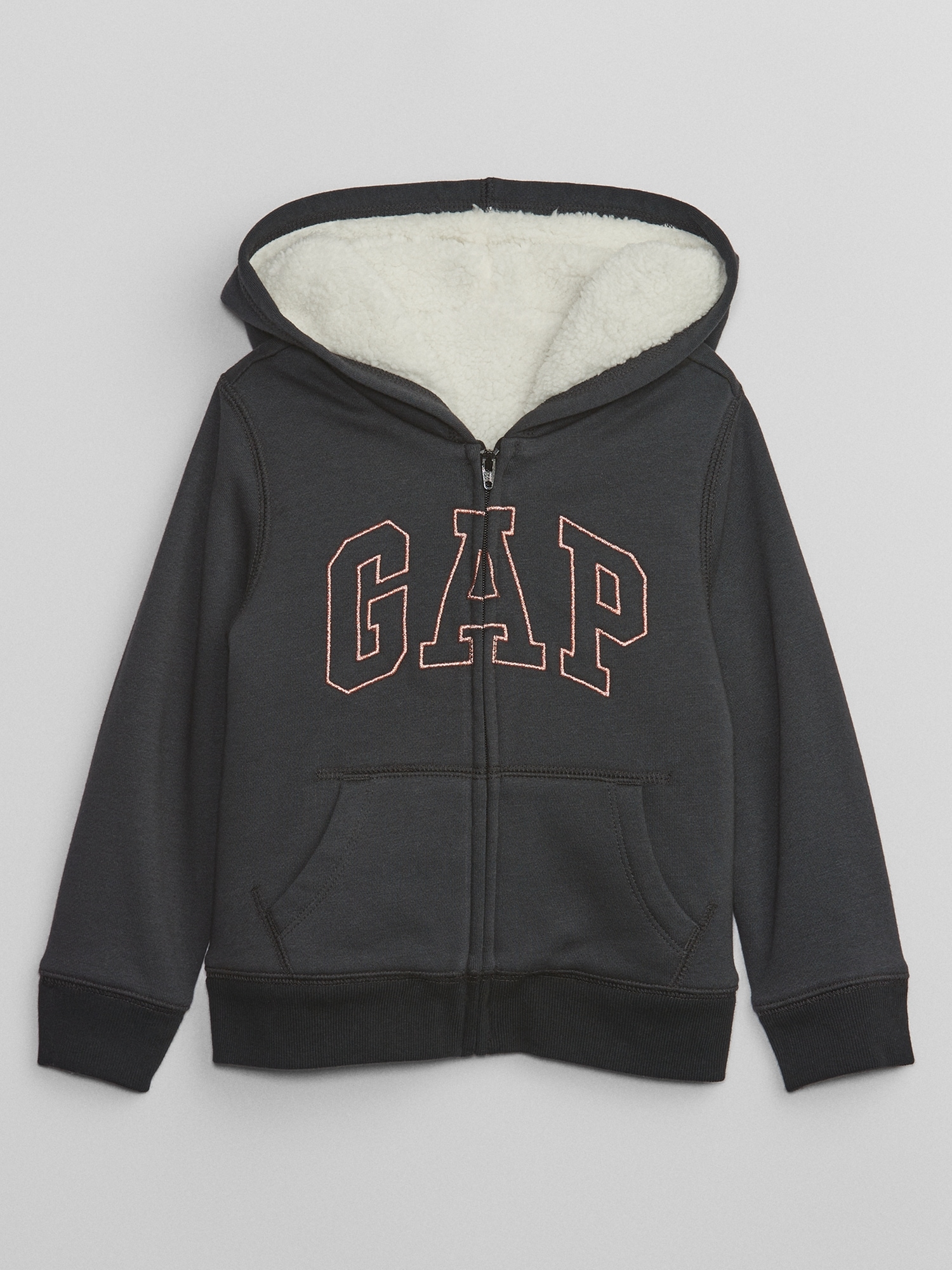 babyGap Logo Sherpa Zip Hoodie