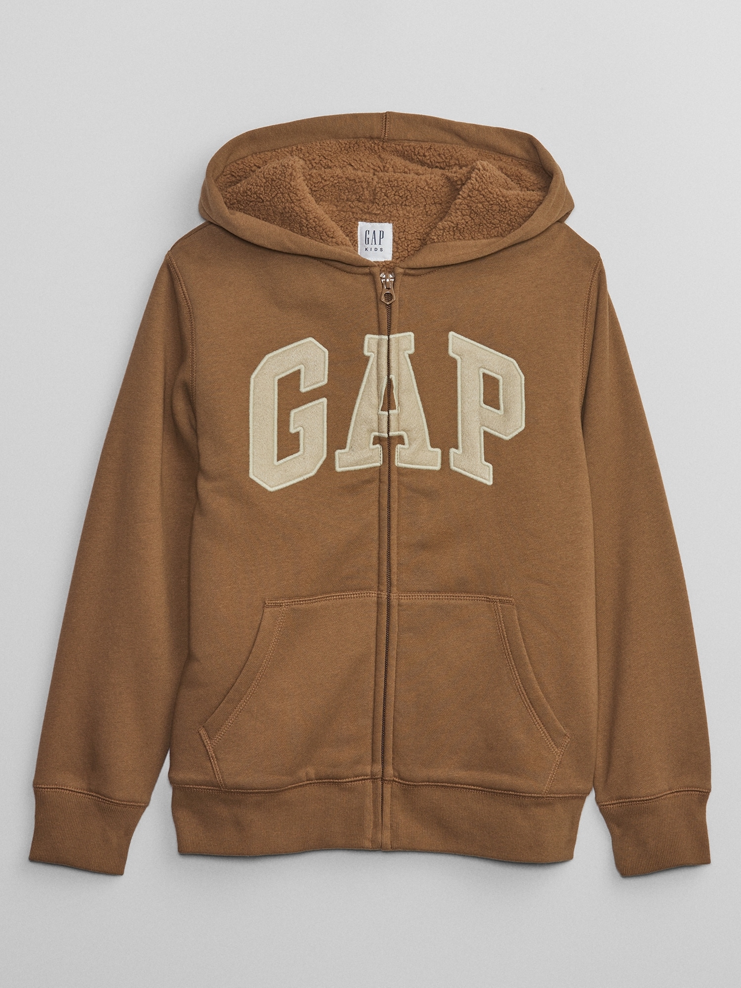 Kids Gap Logo Sherpa Zip Hoodie