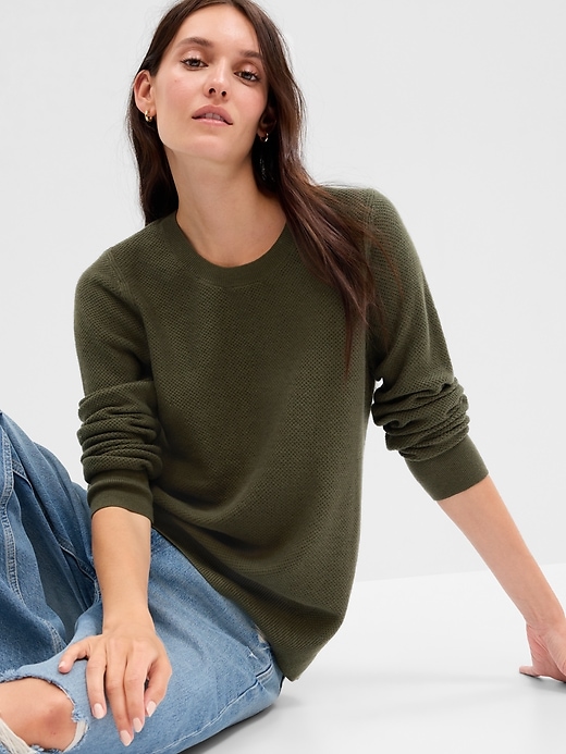 Image number 1 showing, Relaxed Crewneck Sweater