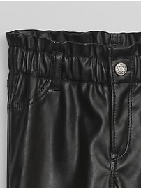 View large product image 3 of 3. babyGap Vegan-Leather Mom Pants with Washwell