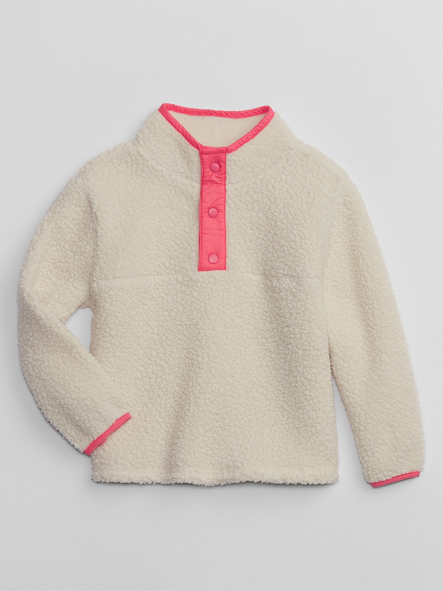 babyGap Sherpa Quarter-Snap Sweatshirt