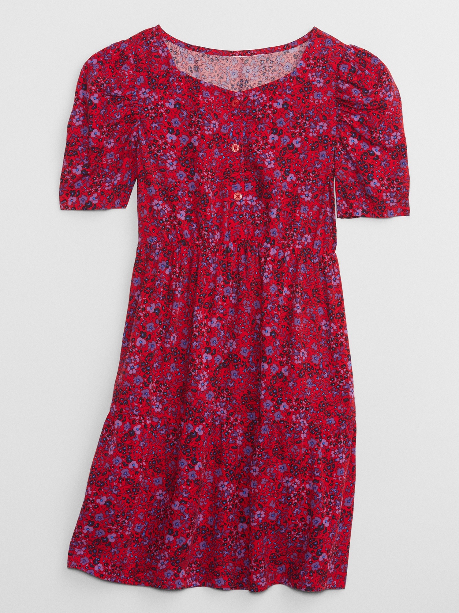Kids Print Puff Sleeve Dress Gap Factory
