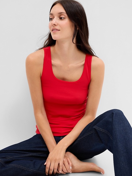 Image number 1 showing, Ribbed Tank Top