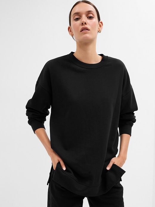 Image number 6 showing, Relaxed Crewneck Tunic Sweatshirt