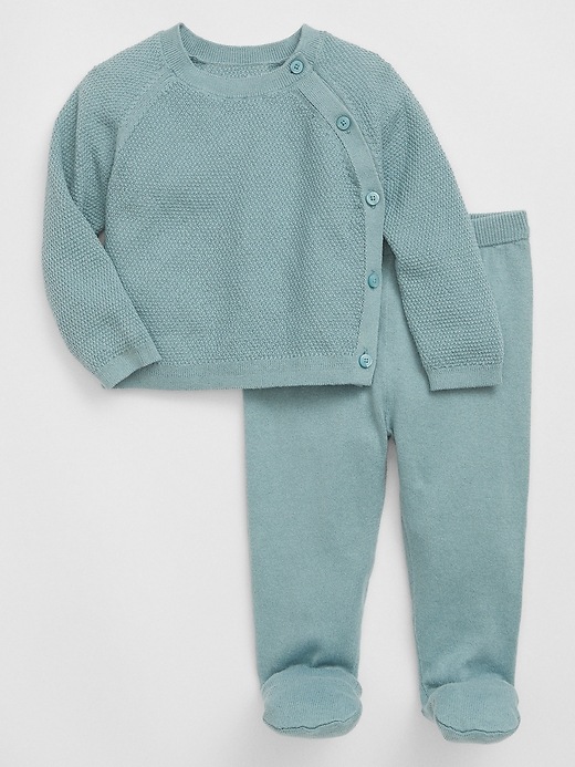 Image number 4 showing, Baby Two-Piece Sweater Outfit Set