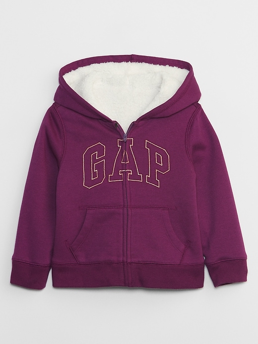 Image number 1 showing, babyGap Logo Sherpa Zip Hoodie