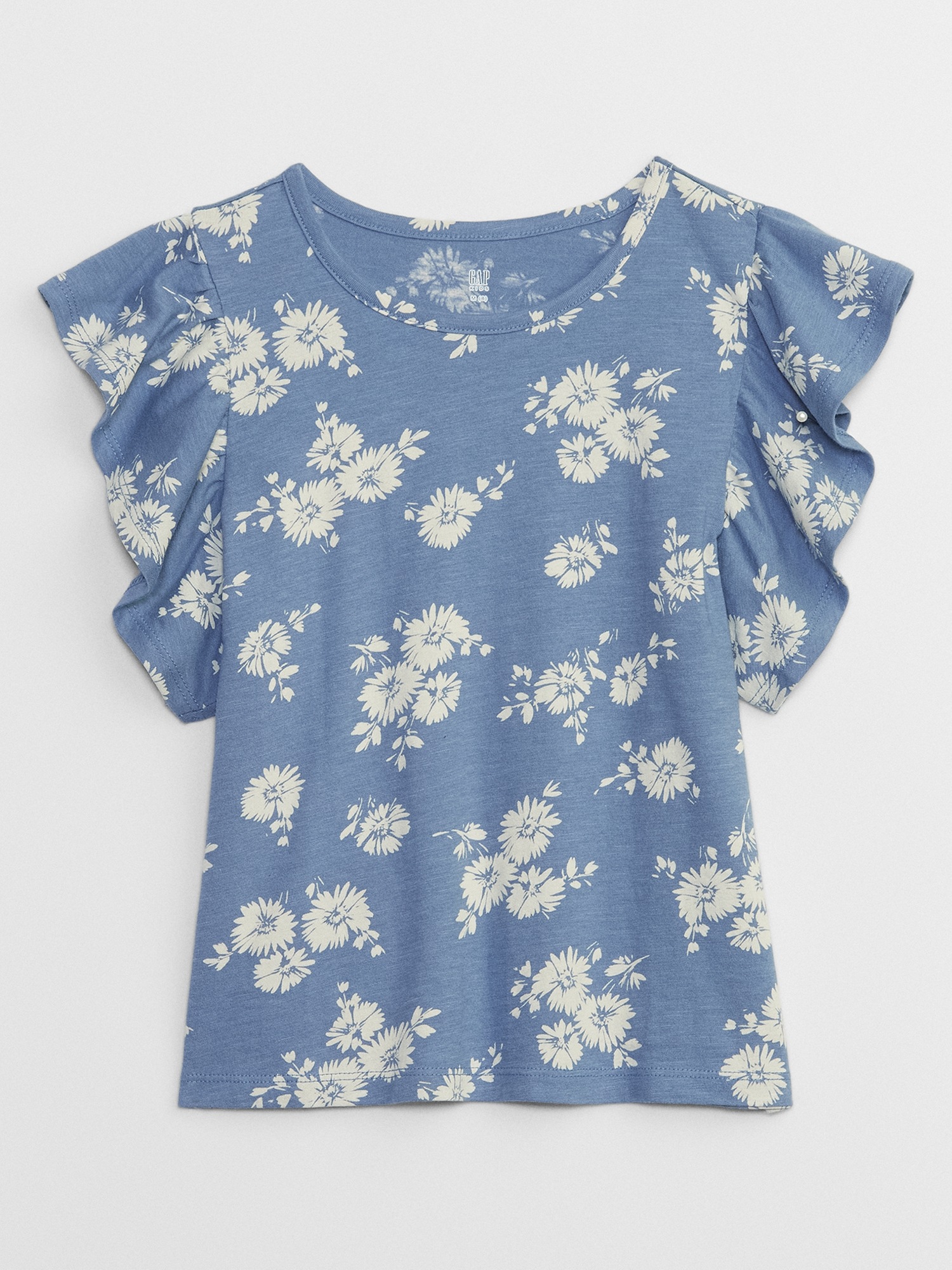 Kids Print Flutter Sleeve T-Shirt