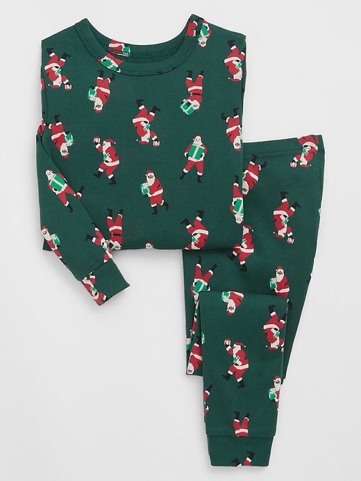 View large product image 1 of 1. babyGap 100% Organic Cotton Santa PJ Set