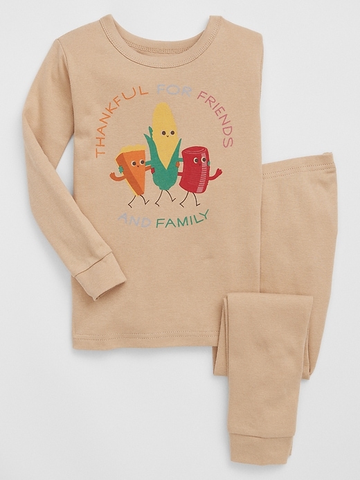 View large product image 1 of 1. babyGap 100% Organic Cotton Thanksgiving PJ Set