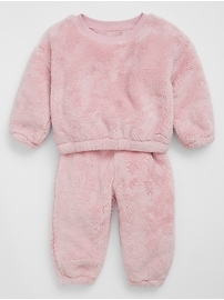 View large product image 3 of 3. Baby Sherpa Two-Piece Outfit Set