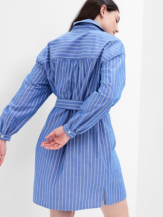 Image number 4 showing, Poplin Mini Shirtdress