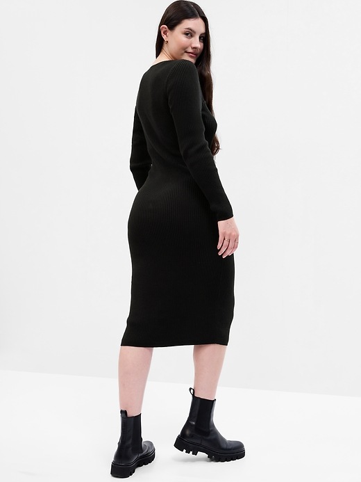 Image number 5 showing, Sweetheart Sweater Midi Dress