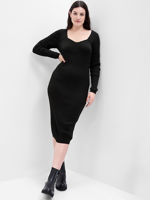 Image number 5 showing, Sweetheart Sweater Midi Dress