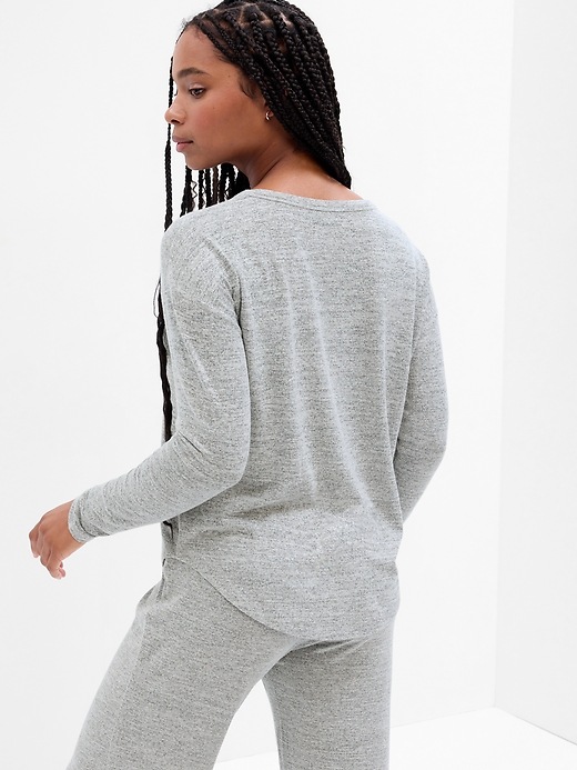 Image number 8 showing, Softspun V-Neck PJ T-Shirt