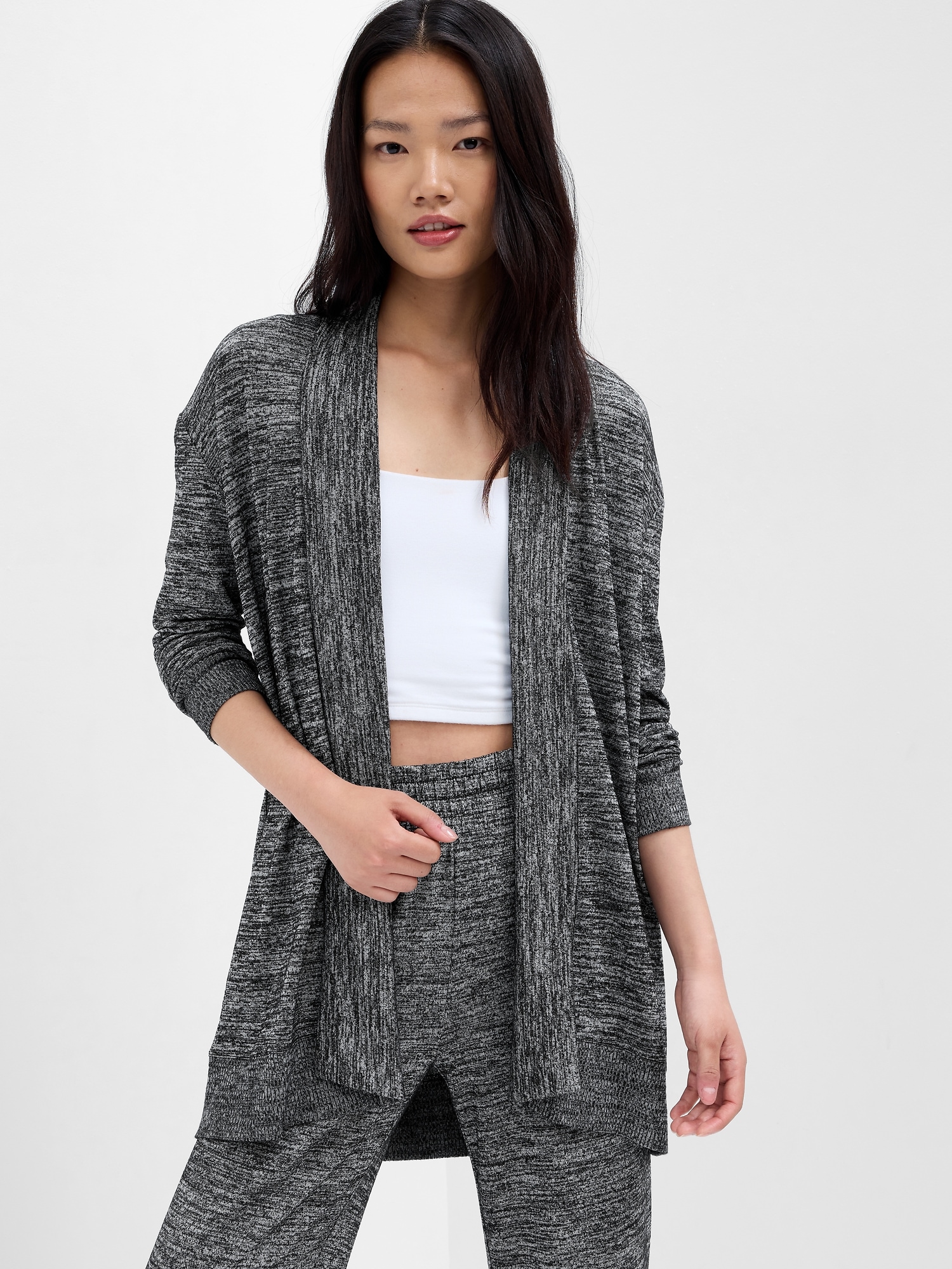 Softspun Open-Front Cardigan