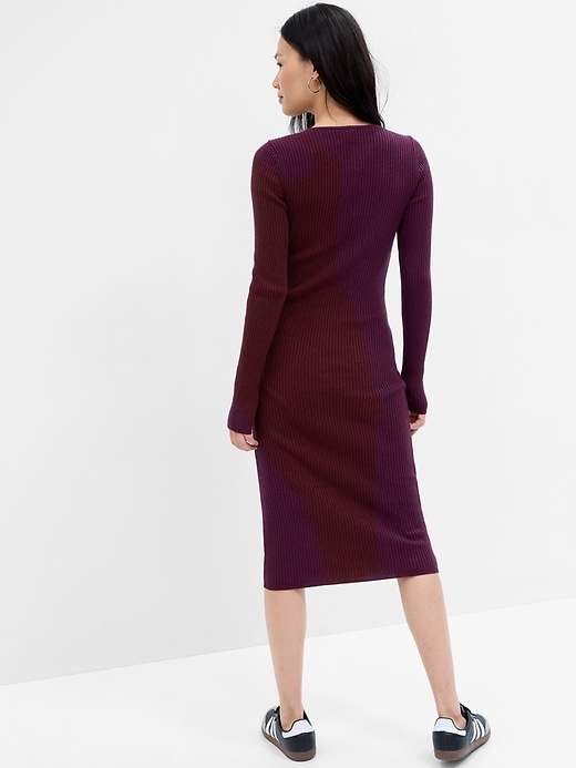 Image number 2 showing, Sweetheart Sweater Midi Dress