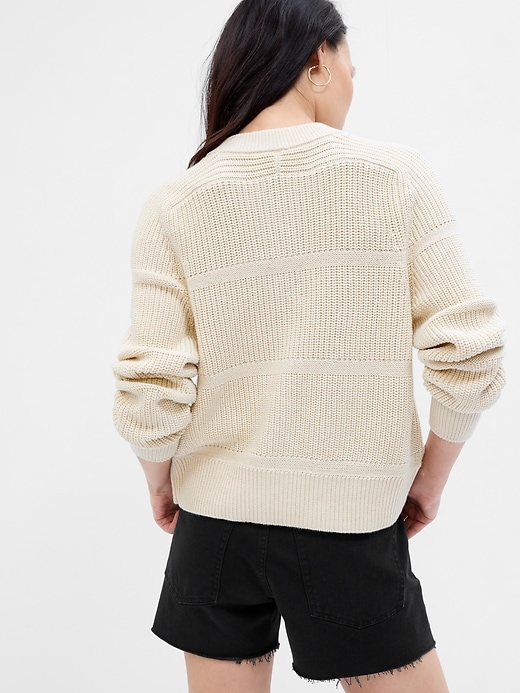 Image number 2 showing, Mixed-Stitch Cardigan