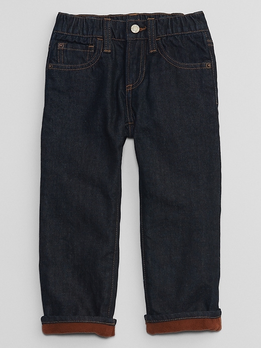 Image number 4 showing, babyGap '90s Original Straight Cozy-Lined Jeans