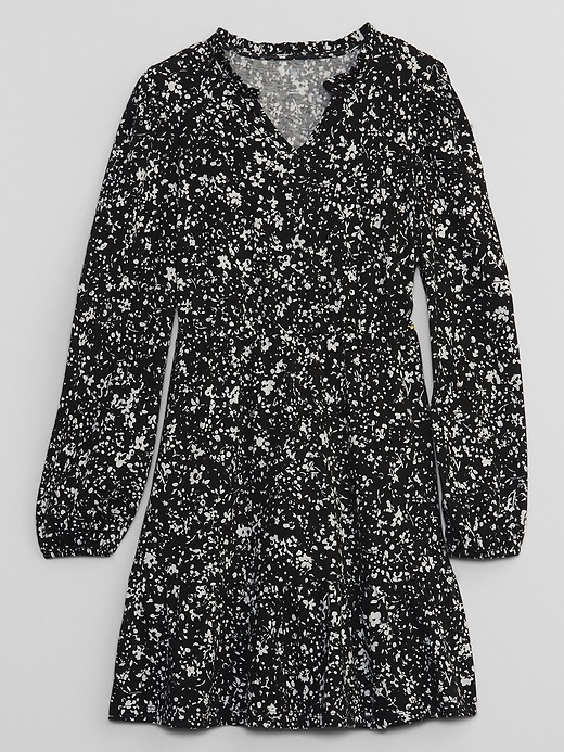 View large product image 1 of 2. Kids Tiered Splitneck Dress