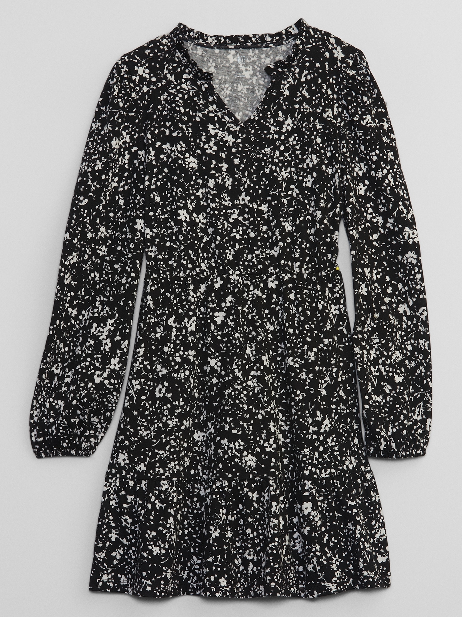 Kids Tiered Splitneck Dress