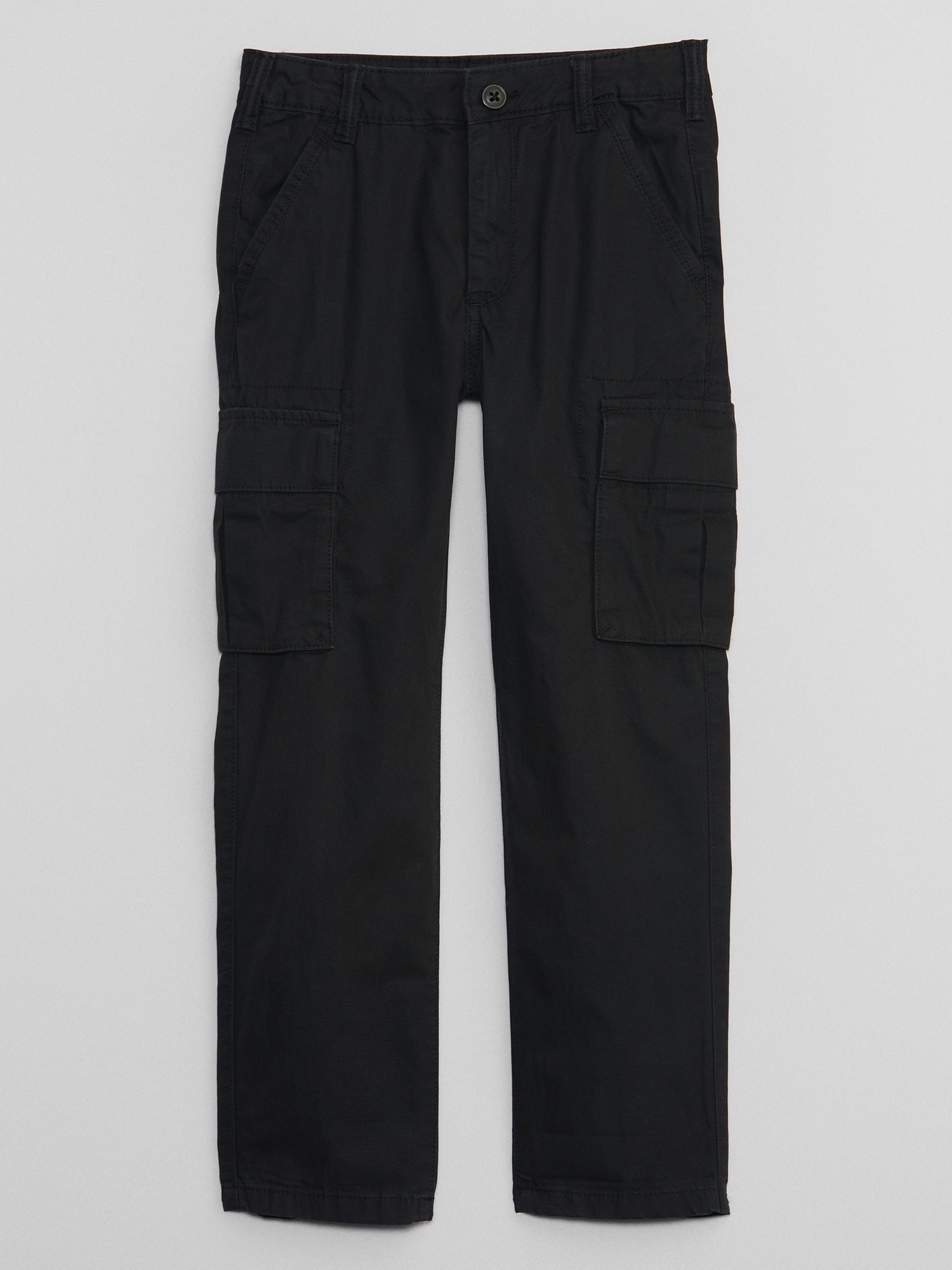 Kid's six-pocket cargo pants (Yellow Olive) Details