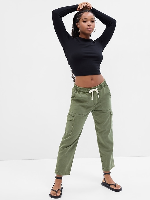 Image number 1 showing, Mid Rise Easy Cargo Pants with Washwell