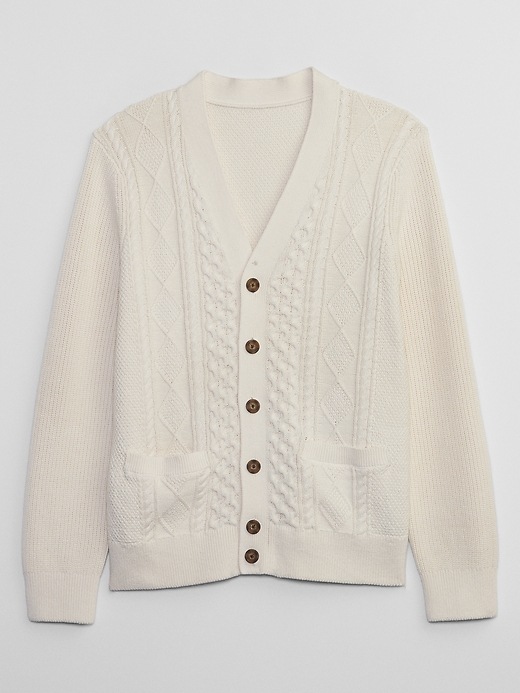 Image number 3 showing, Cable-Knit Cardigan