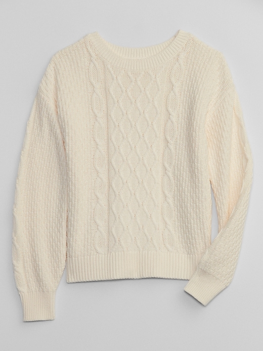 Image number 1 showing, Kids Cable-Knit Sweater