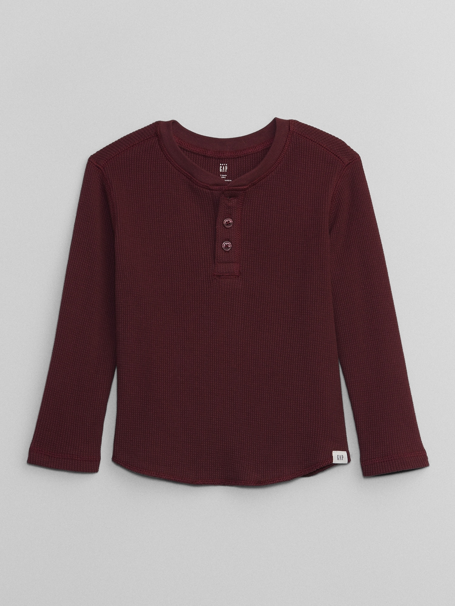 babyGap Waffle-Knit Henley T-Shirt