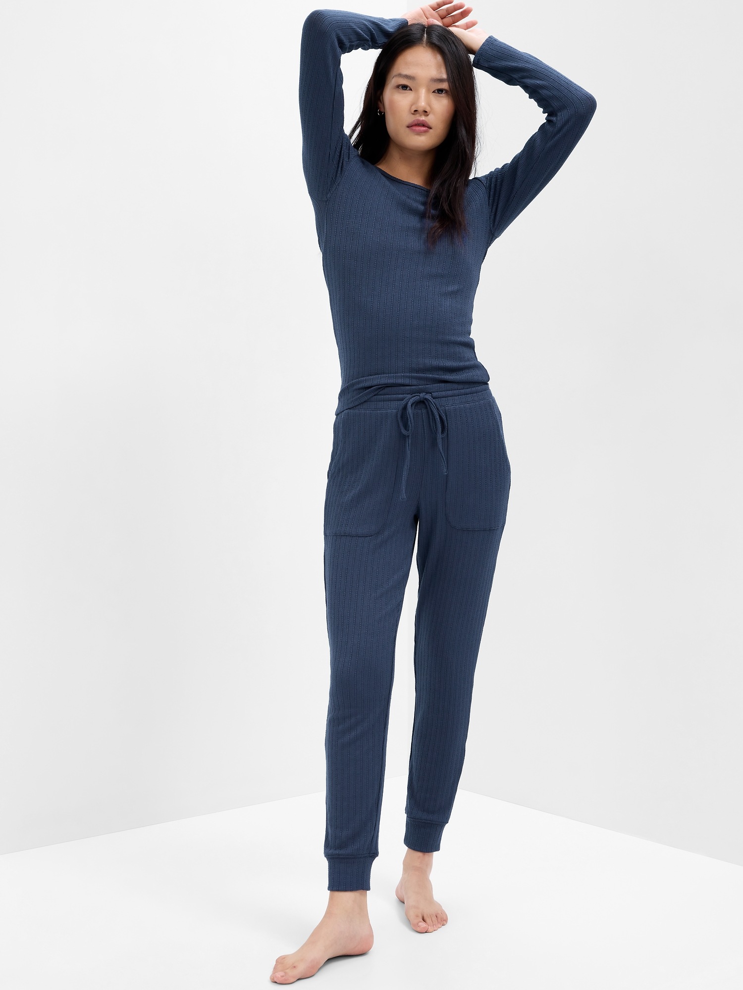 Ribbed Pointelle PJ Leggings | Gap Factory