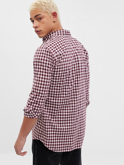 Image number 2 showing, Stretch Poplin Shirt in Slim Fit