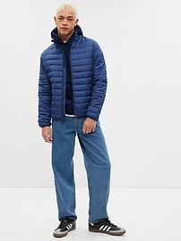 Gap Factory Men's ColdControl Puffer Jacket (Size: L in Blue Track) 