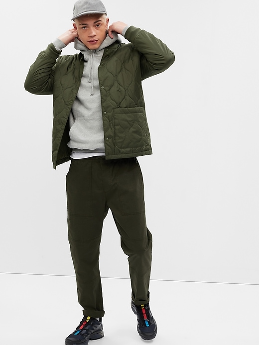 Image number 1 showing, Quilted Bomber Jacket