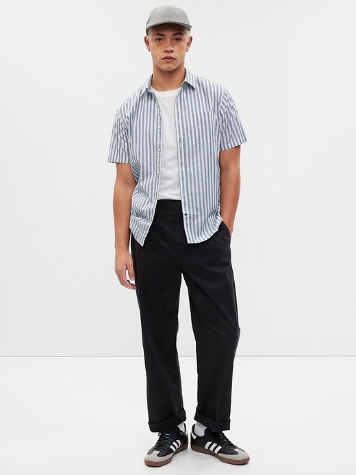 Image number 1 showing, Stretch Poplin Shirt in Slim Fit