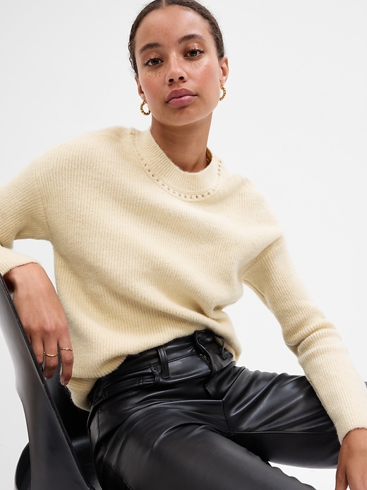 Image number 9 showing, Forever Cozy Relaxed Ribbed Crewneck Sweater