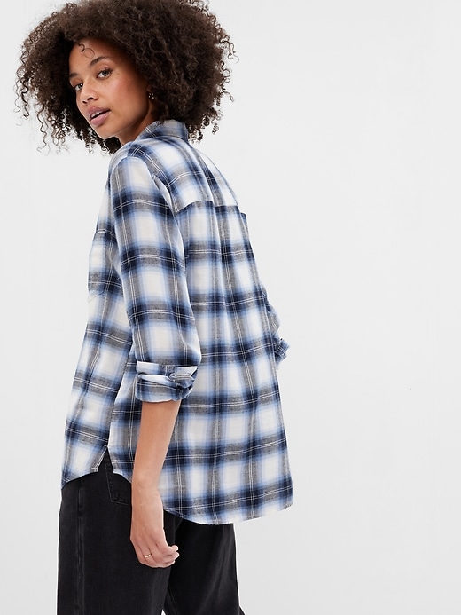 Image number 2 showing, Relaxed Plaid Flannel Easy Shirt