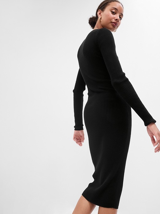 Image number 4 showing, Sweetheart Sweater Midi Dress
