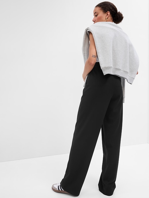 Image number 7 showing, Mid Rise Easy Wide-Leg Twill Pants
