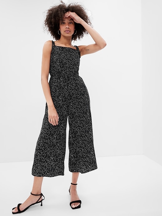 Image number 1 showing, Print Wide-Leg Cami Jumpsuit