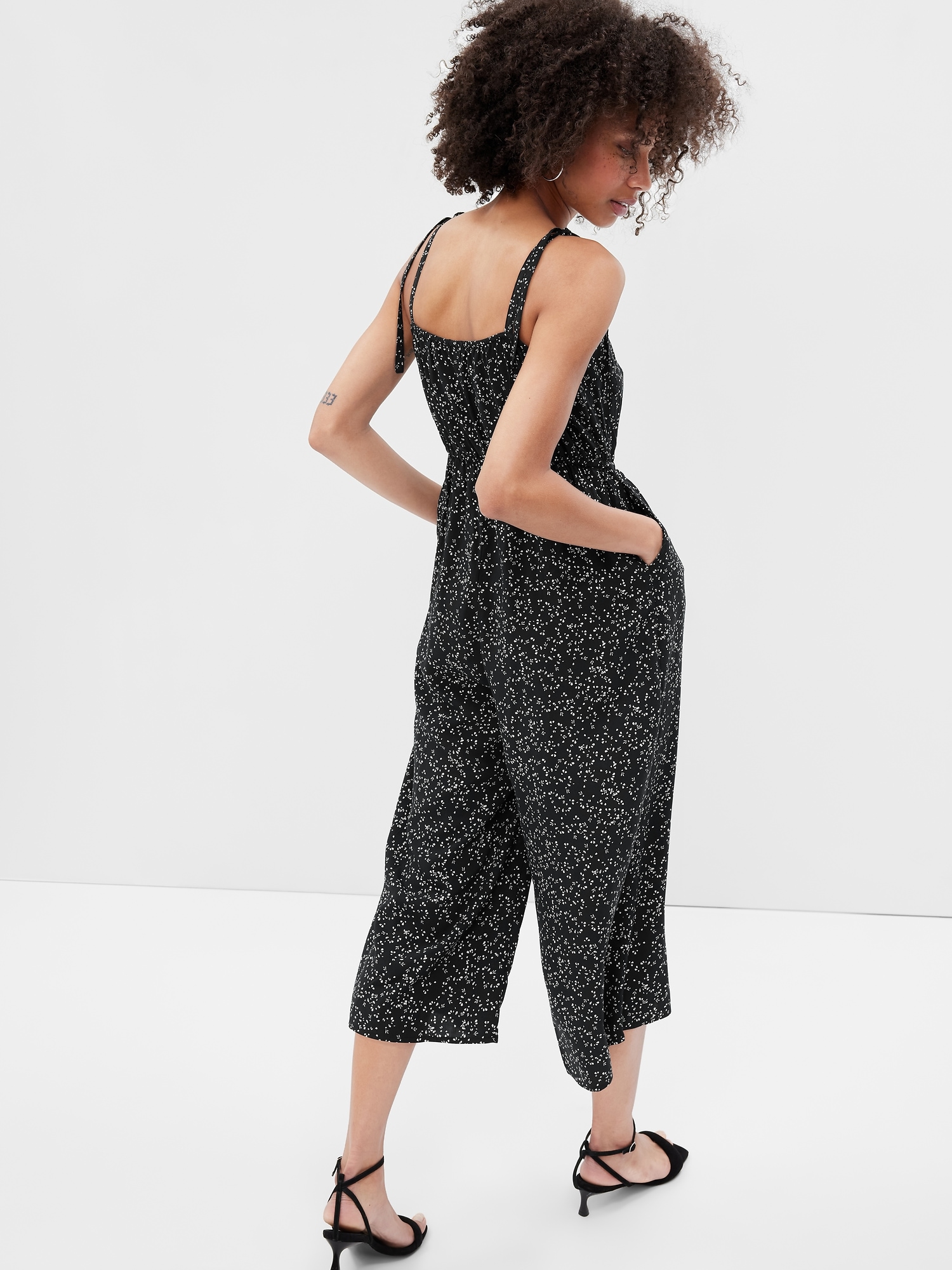 Print Wide-Leg Cami Jumpsuit | Gap Factory