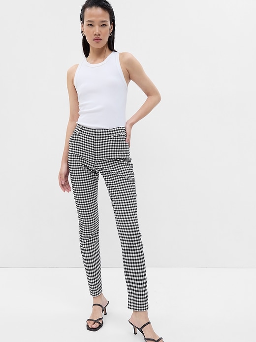 Image number 1 showing, Mid Rise Skinny Ankle Pants in Bi-Stretch