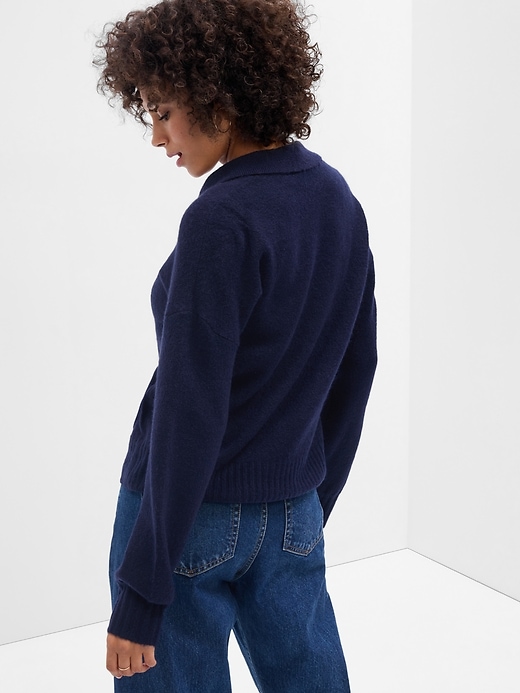 Image number 3 showing, Relaxed Forever Cozy Collared Sweater