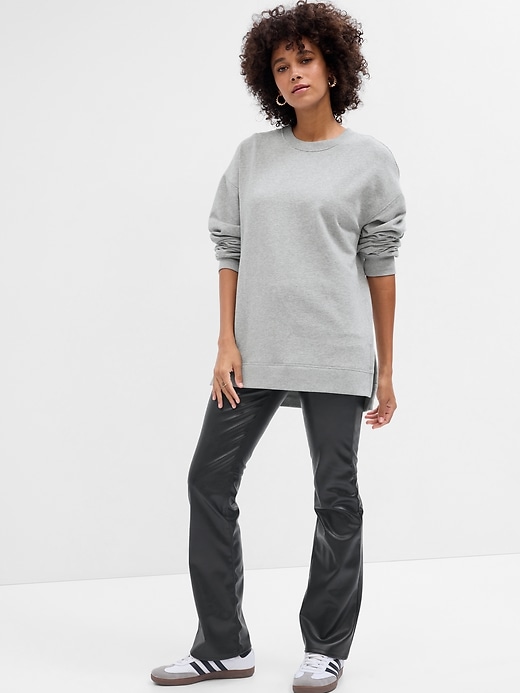 Image number 6 showing, Relaxed Crewneck Tunic Sweatshirt